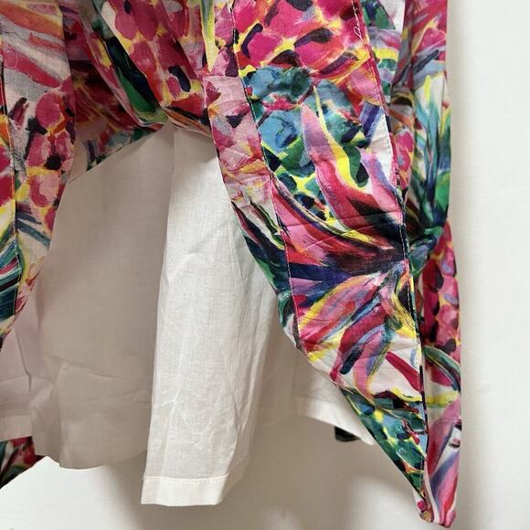 J.Crew Ratti Print Pineapple Midi Sundress Size 2 Pink Tropical Vacation NEW - Picture 4 of 8